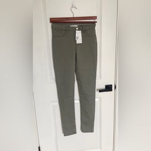 Camo green skinny jeans